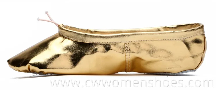 Ballet Dance Shoes Split-Sole Slipper Flats Ballet Dance PU Leather Shoes